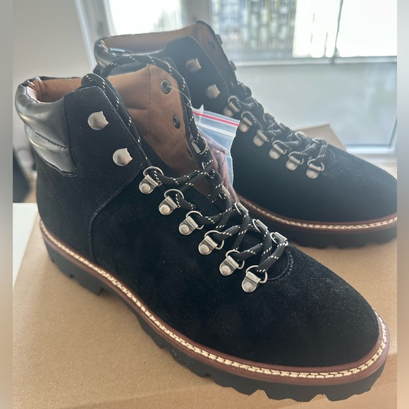 Madewell Black Lace Up Boots - Picture 3 of 8